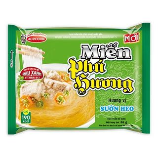 Miến PHÚ HƯƠNG ( Thịt Bằm,Sườn heo,Lẩu thái tôm,Heo nấu măng, Gà ) 58g