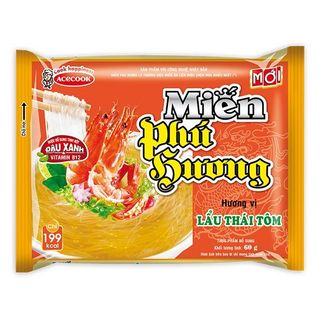 Miến PHÚ HƯƠNG ( Thịt Bằm,Sườn heo,Lẩu thái tôm,Heo nấu măng, Gà ) 58g