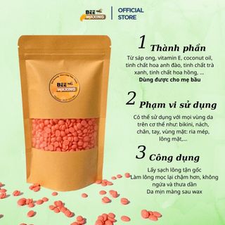 Sáp Wax Lông- 1kg Hạt Wax Nóng Beewaxing