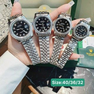 ĐỒNG HỒ ROLLEX COUPLE ĐỦ SIZE CAO CẤP VIỀN ĐÁ