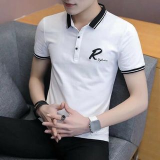 áo polo thêu chữ R