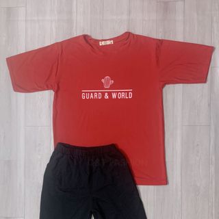Sét bộ nữ ,đồ bộ lững ngố nữ thun coton sufa,áo phom rộng phối quần đen ,thời trang xuân hè BL12-ĐỎ