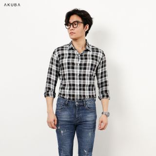 ÁO SƠ MI TAY DÀI AKUBA 02B0322