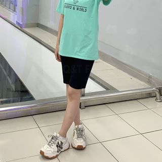 Sét bộ nữ ,đồ bộ lững ngố nữ thun coton sufa,áo phom rộng phối quần đen ,thời trang xuân hè BL12-XANH LÁ