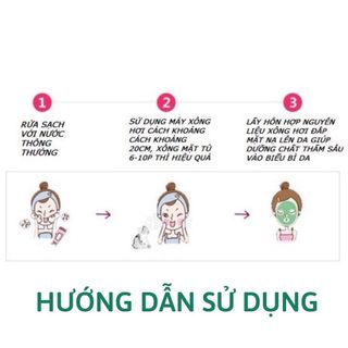 Máy xông hơi mặt hoa quả Mooer, máy phun sương nano tạo ẩm