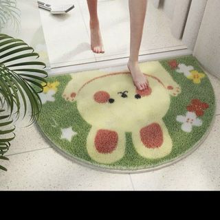 Thảm chân lông cừu , decor trang trí, làm thảm phòng tắm