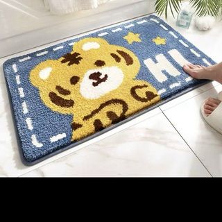 Thảm chân lông cừu , decor trang trí, làm thảm phòng tắm