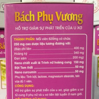 Bách Phụ Vương, hỗ trợ điều trị các loại u nang, u xơ, u tiền liệt tuyến