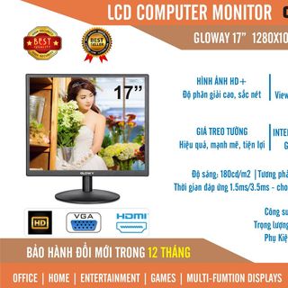Màn hình LCD GLowy 17 - Mới 100% Full box - Bảo hành 2 năm (lỗi đổi mới năm đầu)