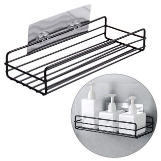 Kệ treo tường đựng gia vị, dụng cụ bếp, kệ nhà tắm dán tường để đồ đa năng bằng sắt không cần khoan đục