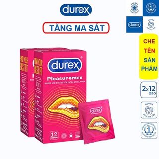 12 Bao Cao Su Durex Pleasuremax ( Có Gai ) giá sỉ