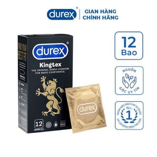 12 Bao Cao Su Durex Kingtex giá sỉ