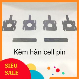 Bộ kẽm hàn cell pin 18650 kẽm vuông và kẽm dài 6 món giá sỉ