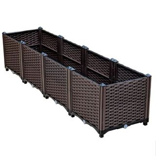 Chậu nhựa ghép trồng rau thông minh các mẫu