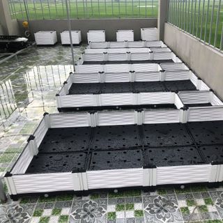 Chậu nhựa ghép trồng rau thông minh các mẫu