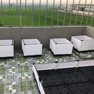 Chậu nhựa ghép trồng rau thông minh các mẫu