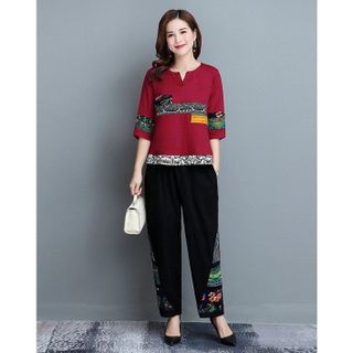 Bộ đồ nữ chất đũi thiết kế phong cách sang chảnh thanh lịch (SP14)