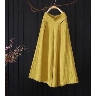 Quần đũi nữ dáng rộng lưng chun siêu mát mịn H3