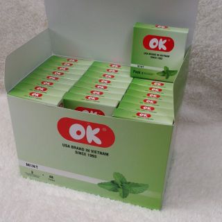 [ Chính hãng ] Bao cao su Ok Hương bạc hà 144 chiếc dành cho gia đình khách sạn Chất Lượng
