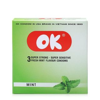 [ Chính hãng ] Bao cao su Ok Hương bạc hà 144 chiếc dành cho gia đình khách sạn Chất Lượng