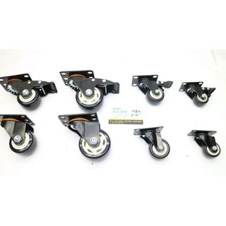 [RẺ VÔ ĐỊCH] Bánh xe đen viền 4cm,5cm,6cm,7cm Loại Tốt - Có Khóa Chống Trượt Xoay