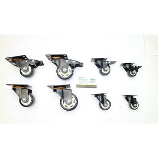 [RẺ VÔ ĐỊCH] Bánh xe đen viền 4cm,5cm,6cm,7cm Loại Tốt - Có Khóa Chống Trượt Xoay