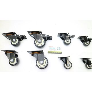 [RẺ VÔ ĐỊCH] Bánh xe đen viền 4cm,5cm,6cm,7cm Loại Tốt - Có Khóa Chống Trượt Xoay