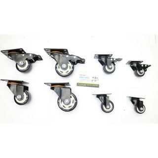 [RẺ VÔ ĐỊCH] Bánh xe đen viền 4cm,5cm,6cm,7cm Loại Tốt - Có Khóa Chống Trượt Xoay