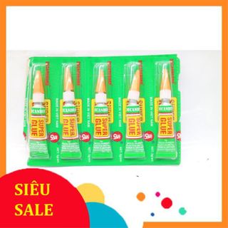 [combo] 2,3,5 Tuýp Keo Dán Đa Năng SUPER GLUE, Dính Siêu Chắc (Tuýp Xanh/Tuýp Đen) giá sỉ