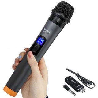 MICRO KHÔNG DÂY DAILE V12 DÙNG LOA AMPLY VÀ LOA KÉO