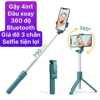 Gậy chụp hình R1 (K07 plus) kèm remote đầu xoay 360 độ