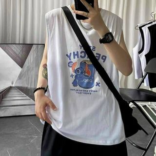 Áo thun ba lỗ tanktop logo in lon nước form dưới 70kg