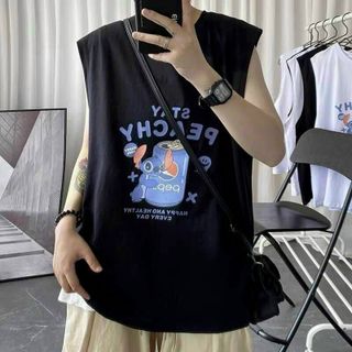 Áo thun ba lỗ tanktop logo in lon nước form dưới 70kg