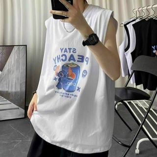Áo thun ba lỗ tanktop logo in lon nước form dưới 70kg