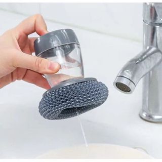 [HOT] Dụng Cụ Chà Xoong Nồi Kèm Hủ Đựng Nước Rửa Chén Tiện Lợi Thông Minh