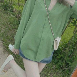 Áo sơ mi rộng nam nữ unisex tay dài chuẩn form Hàn Quốc vải lụa mềm mịn mát ít nhăn