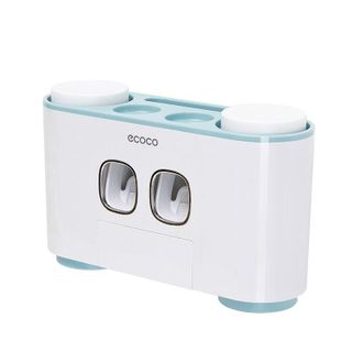 NHẢ KEM ĐÁNH RĂNG CAO CẤP ECOCO, kiêm đựng bàn chải, sang trọng, tiện dụng
