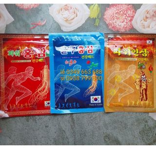 Cao Dán Hồng Sâm Power/Glu Hàn Quốc 20 Miếng