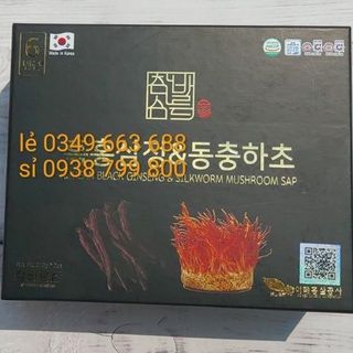 Cao Hắc Sâm Đông Trùng Hạ Thảo Hàn Quốc Cô Đặc 100%, Hộp 2 lọ x 240gr giá sỉ