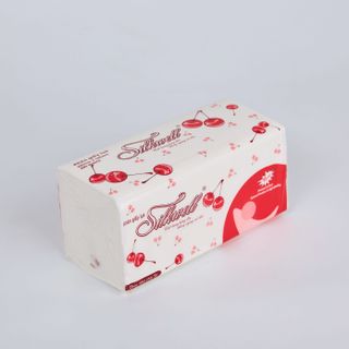 Giấy ăn Silkwell Cherry đỏ 280 tờ cao cấp