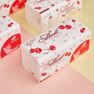 Giấy ăn Silkwell Cherry đỏ 280 tờ cao cấp