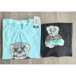 Đồ bộ mặc nhà logo gấu thun cotton thấm mồ hôi tốt