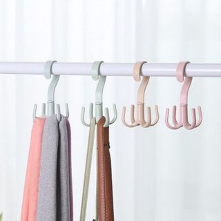 Móc Nhựa 4 Chấu Xoay 360 Chắc Chắn Móc Tiện Dụng, Chất Liệu Nhựa Cao Cấp