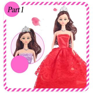 Bộ đồ chơi búp bê thay đồ cho bé gái