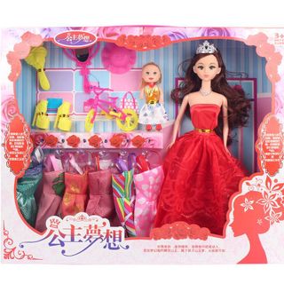 Bộ đồ chơi búp bê thay đồ cho bé gái