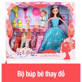 Bộ đồ chơi búp bê thay đồ cho bé gái