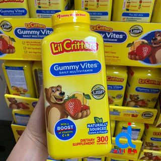 KẸO GẤU BỔ SUNG VITAMIN L’IL CRITTERS GUMMY VITES 300 VIÊN CỦA MỸ