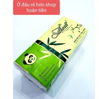 Combo Sốc 30 Giấy ăn gấu trúc Silkwell 160 tờ 3 lớp, khăn giấy gấu trúc siêu dai không tẩy trắng hàng chính hãng giá sỉ