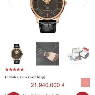 ĐỒNG HỒ TISSOT DÂY DA NAM ĐEN SIÊU CẤP