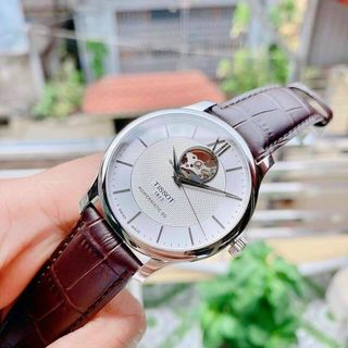 ĐỒNG HỒ TISSOT DÂY DA NÂU CƠ NAM SIÊU CẤP